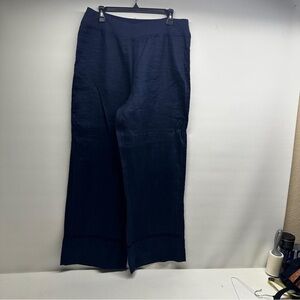 Soft surroundings Navy Wide-Leg Pants size L